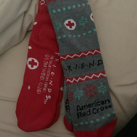 American Red Cross Friends Socks Holiday Turkey Central Perk New Friendsgiving - Picture 3 of 3